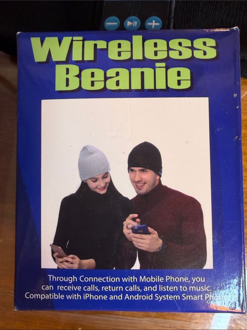 Bluetooth Knit Beanie Hat - Black - Picture 2 of 9